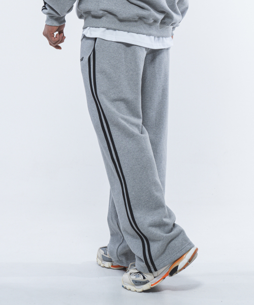 PHYSICAL GARMENTS（フィジカルガーメンツ）の「P2459 ヘビーラインワイドパンツ [2 COLOR]（スウェットパンツ・メンズ・ブラック/グレー・XX-LARGE/X-LARGE/LARGE/MEDIUM）」の6枚目の写真