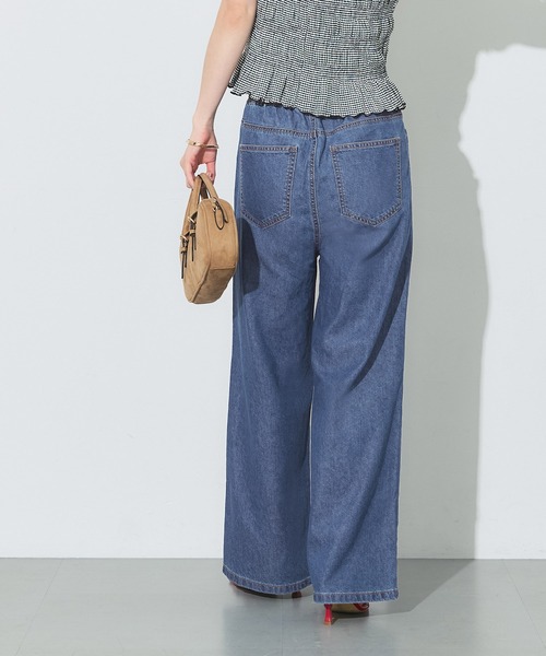 coca(coca)(コカ)の「サマーデニムワイドパンツ(デニムパンツ・レディース・ライトブルー/ブルー・L/S/M)」の18枚目の写真