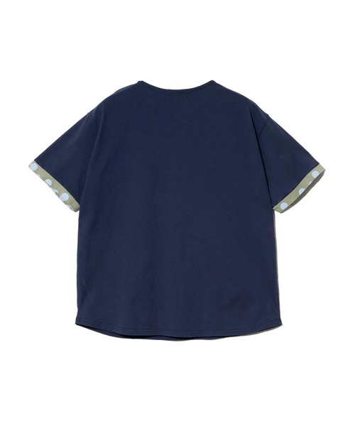 go slow caravan(ゴースローキャラバン)の「JUICY/ジューシー 袖ドットPT ネコ刺繍 TEE(Tシャツ/カットソー・レディース・ホワイト/ネイビー・FREE)」の10枚目の写真