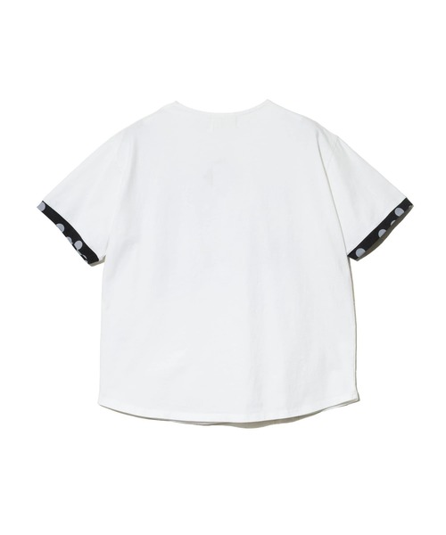 go slow caravan(ゴースローキャラバン)の「JUICY/ジューシー 袖ドットPT ネコ刺繍 TEE(Tシャツ/カットソー・レディース・ホワイト/ネイビー・FREE)」の12枚目の写真