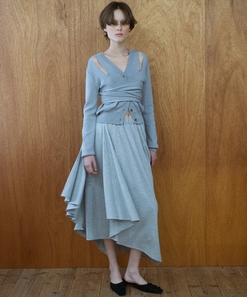 leinwande（ラインヴァンド）の「【leinwande】26SS新作 Scarf Skirt（スカート・レディース・LT.Gray/White/Black・ONE SIZE）」の10枚目の写真