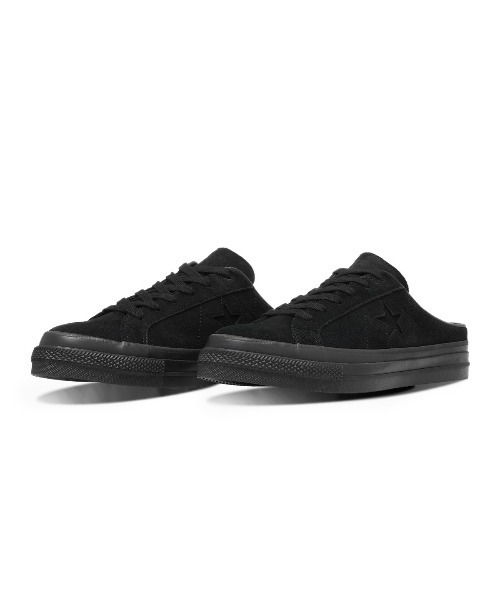 CONVERSE(コンバース)の「CONVERSE ONE STAR SUEDE MULE(コンバース ワンスター スエード ミュール)(モカシン/デッキシューズ・メンズ・ブラック系/オフホワイト/ブラウン・27cm/26cm/26.5cm/25cm/25.5cm/27.5cm/28cm/29cm)」の2枚目の写真
