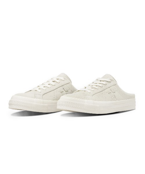 CONVERSE(コンバース)の「CONVERSE ONE STAR SUEDE MULE(コンバース ワンスター スエード ミュール)(モカシン/デッキシューズ・メンズ・ブラック系/オフホワイト/ブラウン・27cm/26cm/26.5cm/25cm/25.5cm/27.5cm/28cm/29cm)」の1枚目の写真
