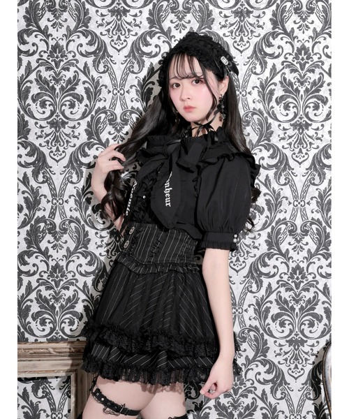 NOEMIE(ノエミー)の「ゴシックシフォンフリルボウタイブラウス(シャツ/ブラウス・レディース・オフホワイト/ブラック/A・M)」の11枚目の写真