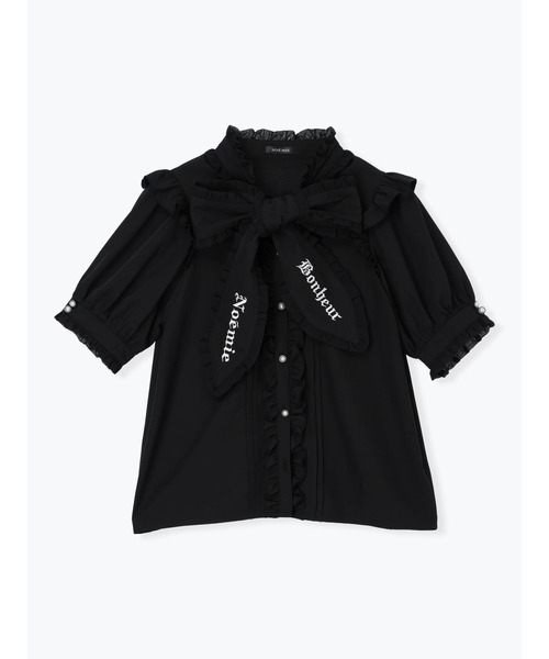 NOEMIE(ノエミー)の「ゴシックシフォンフリルボウタイブラウス(シャツ/ブラウス・レディース・オフホワイト/ブラック/A・M)」の16枚目の写真