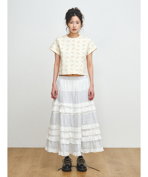 PLZPROJECT(プリーズプロジェクト)の「PONY T-SHIRT(Tシャツ/カットソー・レディース・イエロー・FREE)」の2枚目の写真