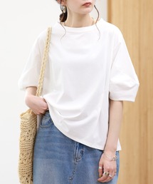 EGLANTINE 接触冷感 バルーンスリーブカットソー 半端袖
