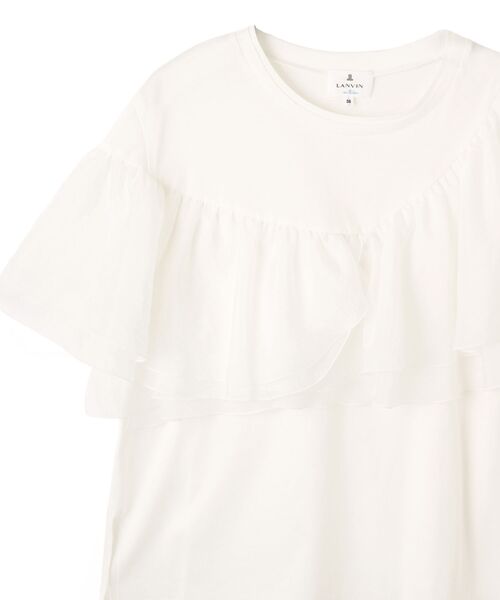 LANVIN en Bleu(ランバンオンブルー)の「フリルコンビカットソー(Tシャツ/カットソー・レディース・ブラック/オフホワイト・38)」の13枚目の写真