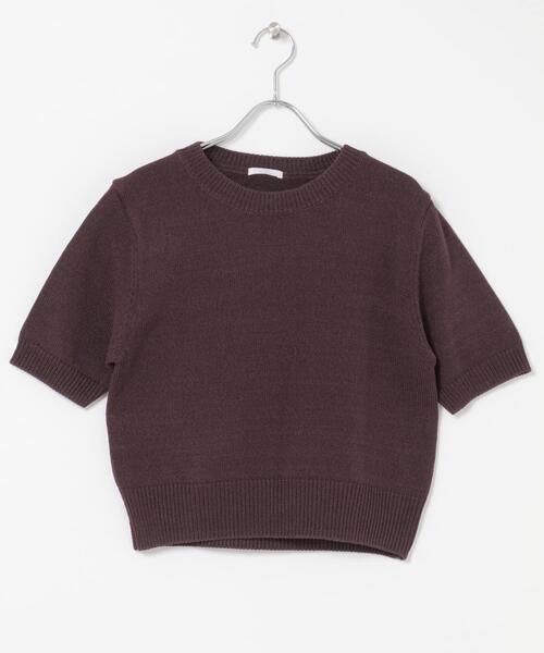 ITEMS URBANRESEARCH(アイテムズ アーバンリサーチ)の「ペーパータッチハンソデニット(ニット/セーター・レディース・ベージュ/ブラウン/レッド・FREE)」の10枚目の写真