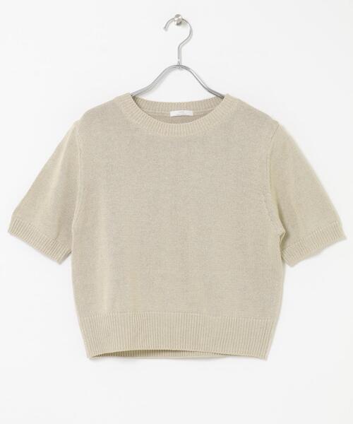 ITEMS URBANRESEARCH(アイテムズ アーバンリサーチ)の「ペーパータッチハンソデニット(ニット/セーター・レディース・ベージュ/ブラウン/レッド・FREE)」の18枚目の写真