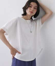 Dessin | 【接触冷感/UVカット】美光沢カットソーワイドシルエット(Tシャツ/カットソー)