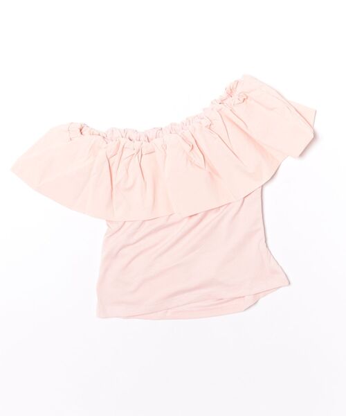 deux amour(ドゥーザムール)の「ワンショルダーオフショルフリルトップス(その他トップス・レディース・ピンク/ホワイト・FREE)」の3枚目の写真
