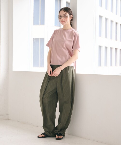 BEAUTY&YOUTH UNITED ARROWS（ビューティーアンドユースユナイテッドアローズ）の「タック インヒール トング サンダル（サンダル・レディース・ブラック/ワイン・36/38/37）」の4枚目の写真