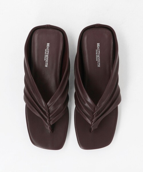 BEAUTY&YOUTH UNITED ARROWS（ビューティーアンドユースユナイテッドアローズ）の「タック インヒール トング サンダル（サンダル・レディース・ブラック/ワイン・36/38/37）」の13枚目の写真