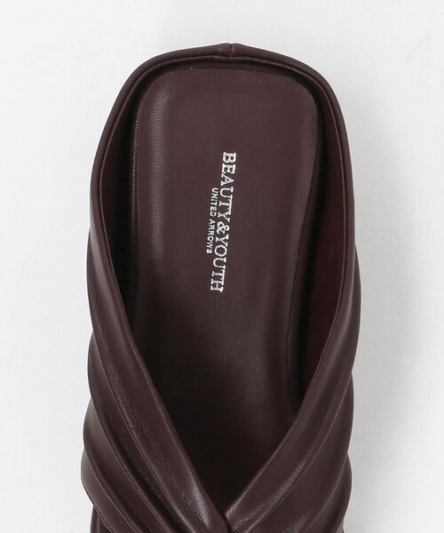 BEAUTY&YOUTH UNITED ARROWS（ビューティーアンドユースユナイテッドアローズ）の「タック インヒール トング サンダル（サンダル・レディース・ブラック/ワイン・36/38/37）」の17枚目の写真