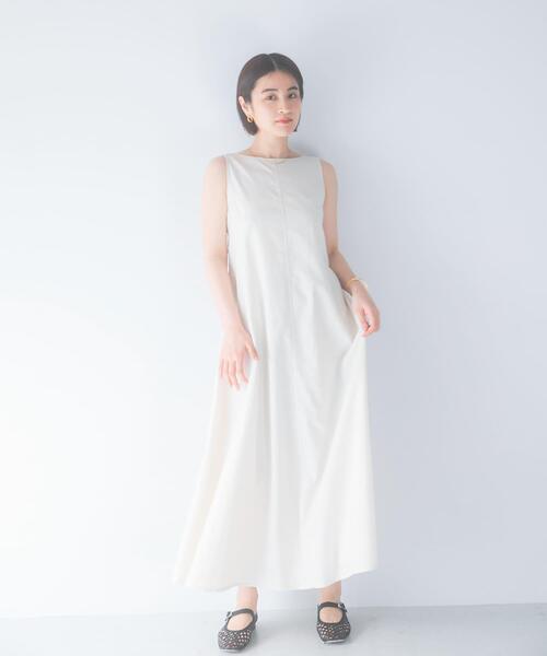 URBAN RESEARCH ROSSO WOMEN(アーバンリサーチ ロッソ)の「リネン混リボンドレス(ワンピース・レディース・ブラック/グリーン/ホワイト系その他/ブルー系その他・FREE)」の6枚目の写真