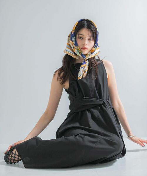 URBAN RESEARCH ROSSO WOMEN(アーバンリサーチ ロッソ)の「リネン混リボンドレス(ワンピース・レディース・ブラック/グリーン/ホワイト系その他/ブルー系その他・FREE)」の13枚目の写真