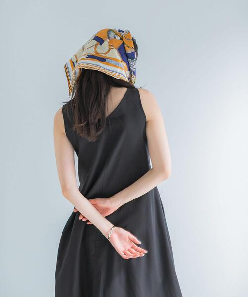 URBAN RESEARCH ROSSO WOMEN(アーバンリサーチ ロッソ)の「リネン混リボンドレス(ワンピース・レディース・ブラック/グリーン/ホワイト系その他/ブルー系その他・FREE)」の15枚目の写真