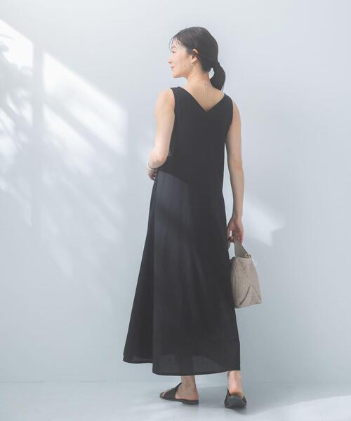 URBAN RESEARCH ROSSO WOMEN(アーバンリサーチ ロッソ)の「リネン混リボンドレス(ワンピース・レディース・ブラック/グリーン/ホワイト系その他/ブルー系その他・FREE)」の19枚目の写真
