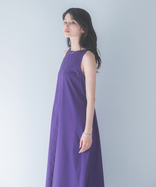 URBAN RESEARCH ROSSO WOMEN(アーバンリサーチ ロッソ)の「リネン混リボンドレス(ワンピース・レディース・ブラック/グリーン/ホワイト系その他/ブルー系その他・FREE)」の7枚目の写真