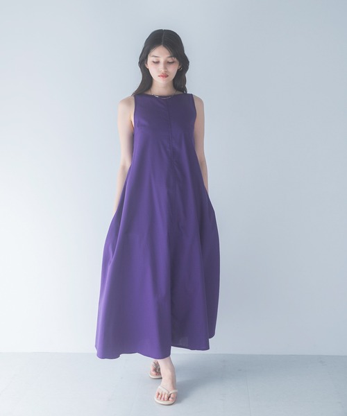 URBAN RESEARCH ROSSO WOMEN(アーバンリサーチ ロッソ)の「リネン混リボンドレス(ワンピース・レディース・ブラック/グリーン/ホワイト系その他/ブルー系その他・FREE)」の6枚目の写真