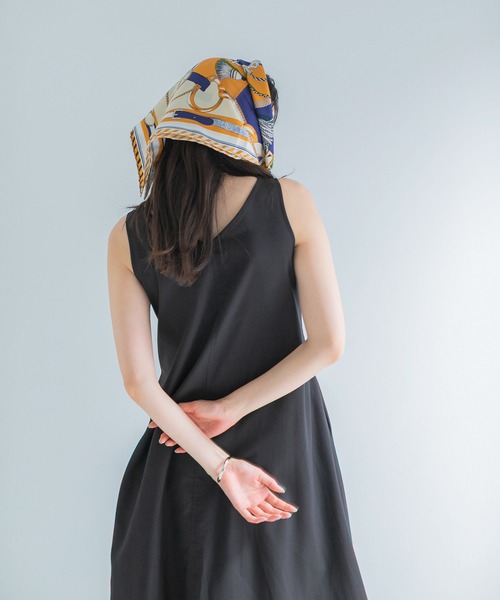 URBAN RESEARCH ROSSO WOMEN(アーバンリサーチ ロッソ)の「リネン混リボンドレス(ワンピース・レディース・ブラック/グリーン/ホワイト系その他/ブルー系その他・FREE)」の22枚目の写真