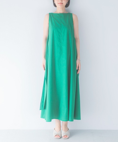 URBAN RESEARCH ROSSO WOMEN(アーバンリサーチ ロッソ)の「リネン混リボンドレス(ワンピース・レディース・ブラック/グリーン/ホワイト系その他/ブルー系その他・FREE)」の17枚目の写真