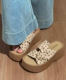 ミュールサンダル 厚底サンダル トッド