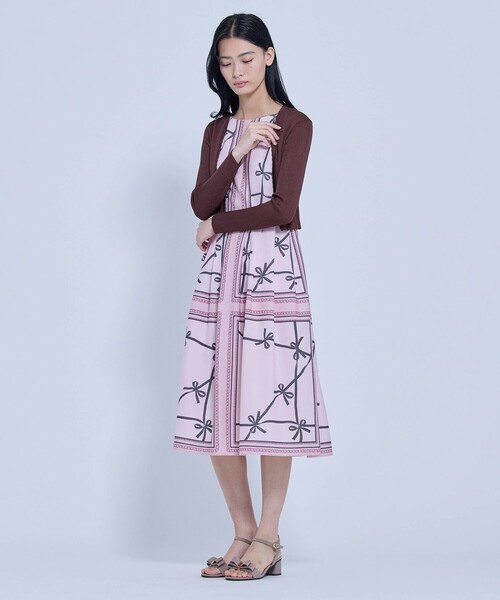 TOCCA(トッカ)の「RUBAN CARRE ドレス(ワンピース・レディース・ピンク系5/ブラウン系5・2/0)」の21枚目の写真