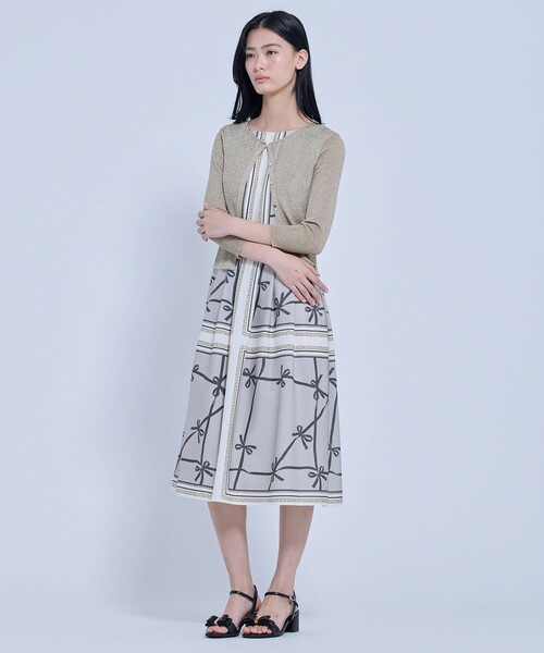 TOCCA(トッカ)の「RUBAN CARRE ドレス(ワンピース・レディース・ピンク系5/ブラウン系5・2/0)」の20枚目の写真