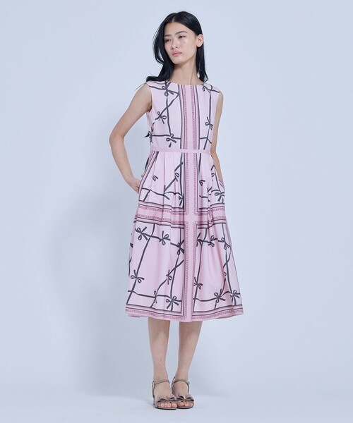 TOCCA(トッカ)の「RUBAN CARRE ドレス(ワンピース・レディース・ピンク系5/ブラウン系5・2/0)」の15枚目の写真