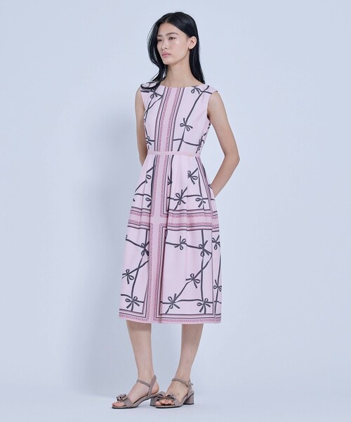 TOCCA(トッカ)の「RUBAN CARRE ドレス(ワンピース・レディース・ピンク系5/ブラウン系5・2/0)」の14枚目の写真