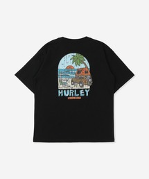 【Hurley:ハーレー】キッズヘビーウェイトコットンTシャツ　バックプリント　オーバーサイズシルエット　SUNNY CAMP OVERSIZED SHORTSLEEVE TEE