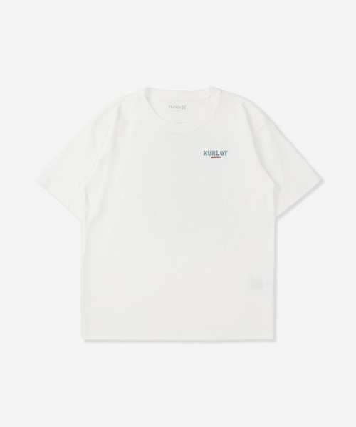 Hurley （ハーレー）の「【Hurley:ハーレー】キッズヘビーウェイトコットンTシャツ　バックプリント　オーバーサイズシルエット　SUNNY CAMP OVERSIZED SHORTSLEEVE TEE（Tシャツ/カットソー・キッズ・ホワイト/ライトブルー/ブラック・140/160/150/130）」の9枚目の写真