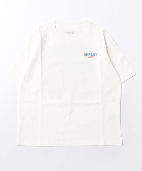 Hurley （ハーレー）の「【Hurley:ハーレー】キッズヘビーウェイトコットンTシャツ　バックプリント　オーバーサイズシルエット　SUNNY CAMP OVERSIZED SHORTSLEEVE TEE（Tシャツ/カットソー・キッズ・ホワイト/ライトブルー/ブラック・140/160/150/130）」の5枚目の写真