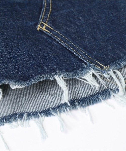 SLY（スライ）の「WILSON HIP HUNG TILT SK-A（デニムスカート・レディース・ブルー・2/1）」の6枚目の写真