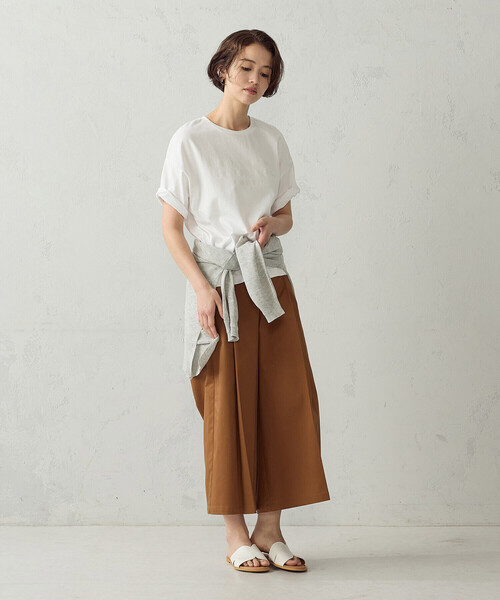 COMME CA ISM(コムサイズム)の「グリッターラメ Tシャツ(Tシャツ/カットソー・レディース・チャコール/ブラック/ホワイト/グレー・LARGE/MEDIUM)」の6枚目の写真