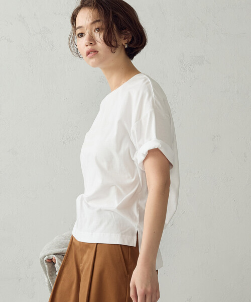 COMME CA ISM(コムサイズム)の「グリッターラメ Tシャツ(Tシャツ/カットソー・レディース・チャコール/ブラック/ホワイト/グレー・LARGE/MEDIUM)」の8枚目の写真