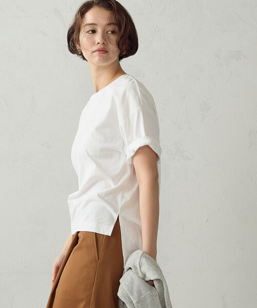 COMME CA ISM(コムサイズム)の「グリッターラメ Tシャツ(Tシャツ/カットソー・レディース・チャコール/ブラック/ホワイト/グレー・LARGE/MEDIUM)」の9枚目の写真