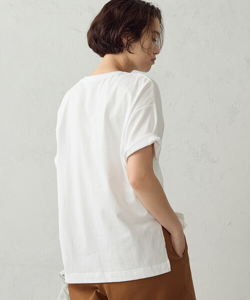 COMME CA ISM(コムサイズム)の「グリッターラメ Tシャツ(Tシャツ/カットソー・レディース・チャコール/ブラック/ホワイト/グレー・LARGE/MEDIUM)」の10枚目の写真