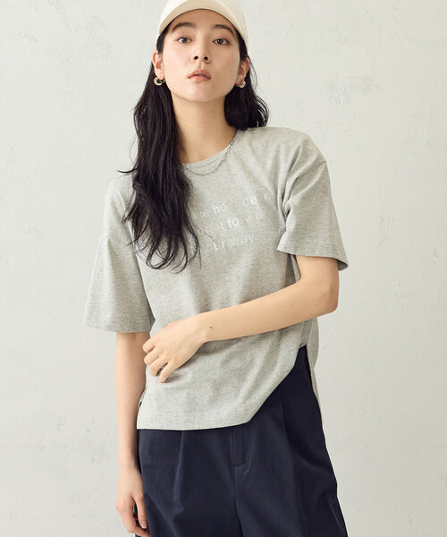 COMME CA ISM(コムサイズム)の「グリッターラメ Tシャツ(Tシャツ/カットソー・レディース・チャコール/ブラック/ホワイト/グレー・LARGE/MEDIUM)」の19枚目の写真