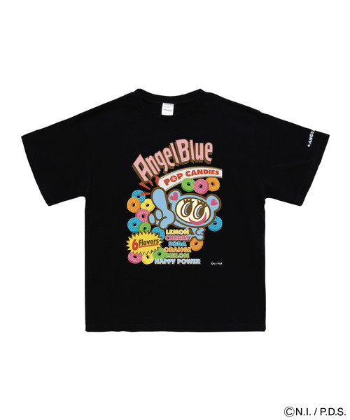 ANGEL BLUE（エンジェルブルー）の「エンジェルブルー Tシャツ ポップキャンディ（Tシャツ/カットソー・レディース・ホワイト系/ブラック系/ブルー系・S/XS/L/M）」の2枚目の写真
