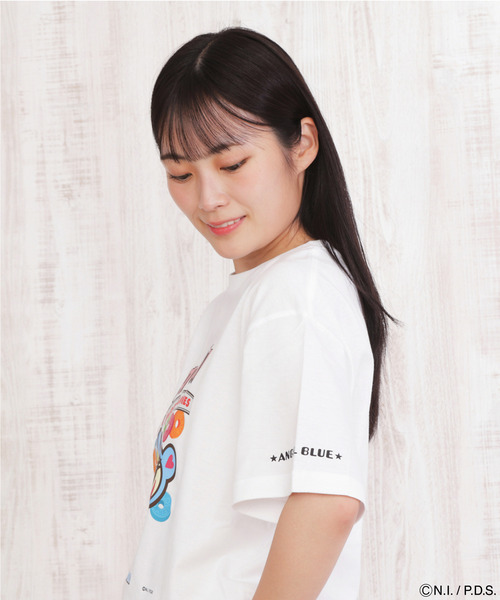 ANGEL BLUE（エンジェルブルー）の「エンジェルブルー Tシャツ ポップキャンディ（Tシャツ/カットソー・レディース・ホワイト系/ブラック系/ブルー系・S/XS/L/M）」の6枚目の写真