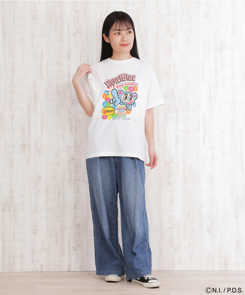 ANGEL BLUE（エンジェルブルー）の「エンジェルブルー Tシャツ ポップキャンディ（Tシャツ/カットソー・レディース・ホワイト系/ブラック系/ブルー系・S/XS/L/M）」の7枚目の写真