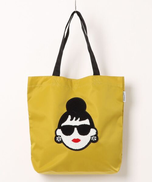 HAPPY FACE(ハッピーフェイス)の「EMMA 顔相良刺?新トート YE(トートバッグ・レディース・イエロー・ONE SIZE)」の17枚目の写真