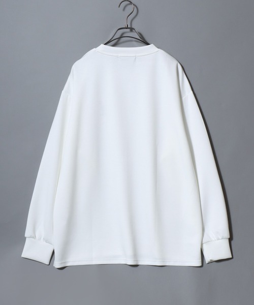 ANPAS(アンパス)の「ANPAS Exclusive Ponte Long-Sleeve Tee with Cat & Heart Embroidery / ANPAS別注 ポンチ ネコハート刺繍ロンT 長袖 ロングスリーブT ねこ 猫 カットソー レディース メンズ ユニセックス オーバーサイズ(Tシャツ/カットソー・メンズ・ホワイト系1/ブラック系1/ホワイト系2/ブラック系2/ホワイト系3/ブラック系3/ホワイト系4/ブラック系4・M/L)」の17枚目の写真