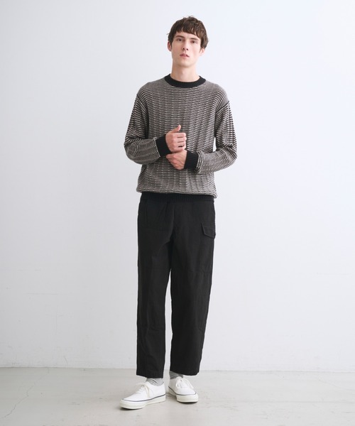 three dots(スリードッツ)の「ウールカシミヤ クルーネック(ニット/セーター・メンズ・ブラック系その他/グレー系その他・MEDIUM/SMALL)」の12枚目の写真