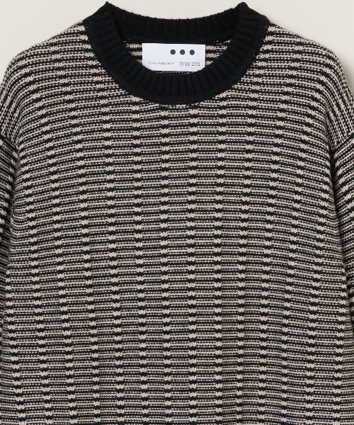 three dots(スリードッツ)の「ウールカシミヤ クルーネック(ニット/セーター・メンズ・ブラック系その他/グレー系その他・MEDIUM/SMALL)」の5枚目の写真