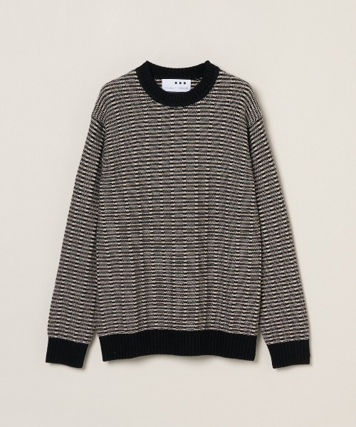 three dots(スリードッツ)の「ウールカシミヤ クルーネック(ニット/セーター・メンズ・ブラック系その他/グレー系その他・MEDIUM/SMALL)」の3枚目の写真