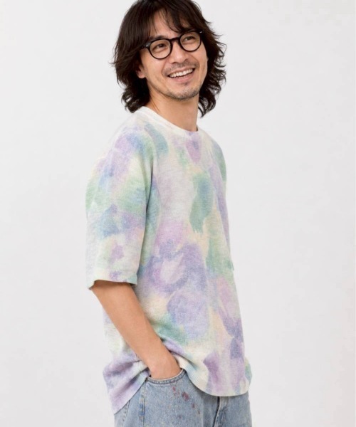 KAMINARI_TOKIO(カミナリトキオ)の「パステルフラワーシアーサマートップス(Tシャツ/カットソー・レディース・パープル系/ピンク系・FREE)」の7枚目の写真